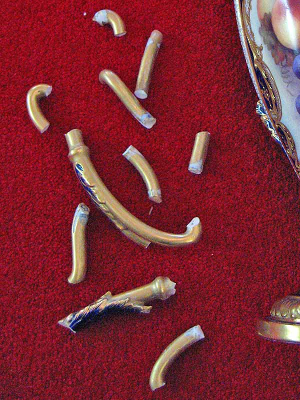 Royal Worcester Vase Restoration - Before