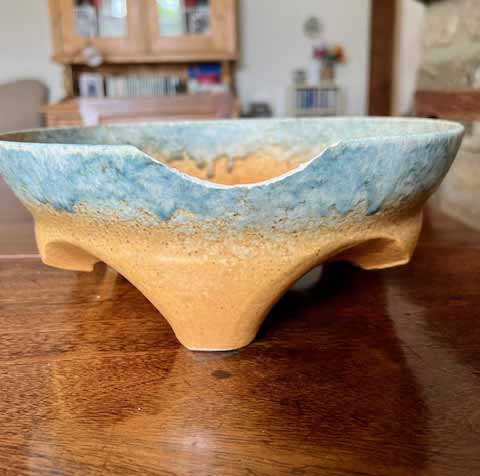 Ruskin Pottery Bowl Restoration - Before