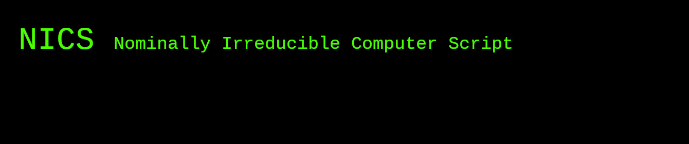 Artistic banner representing NICS Language